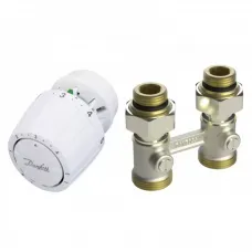 Комплект терморегулятора RLV-KB/RTR 7090 ДУ 20 | Danfoss 013G7223 Прямой