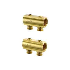 Danfoss FHF Коллектор с запорн. вентилем 3+3 | 088U0542
