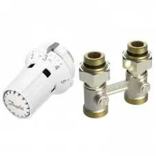 Комплект терморегулятора RLV-KB/ RTRW-K ДУ 15 | Danfoss 013G7232 Прямой