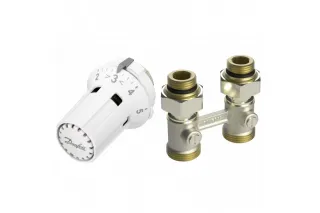 Комплект терморегулятора RLV-KB/ RTRW-K ДУ 15 | Danfoss 013G7232 Прямой