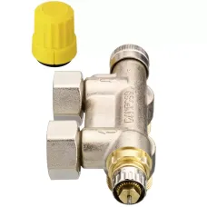 VHS клапан терморегулятора 1/2" х 3/4" 013G4741 Danfoss | угловой, с переходниками