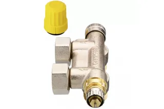 VHS клапан терморегулятора 1/2" х 3/4" 013G4741 Danfoss | угловой, с переходниками