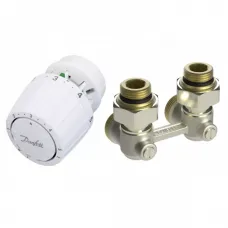 Комплект терморегулятора RLV-KB/RTR 7090 ДУ 20 | Danfoss 013G7225 Угловой