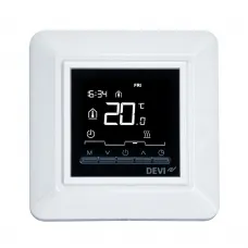 DEVIreg Opti 140F1055 — Программируемый терморегулятор со встроенными программами таймера, белый