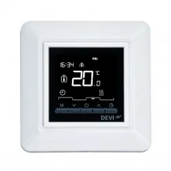 DEVIreg Opti 140F1055 — Программируемый терморегулятор со встроенными программами таймера, белый