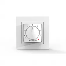 21RT0101R — Ридан Twist терморегулятор белый IP 21, размеры 84 x 84 x 53 мм, диапазон регулирования температуры 5...42 °С