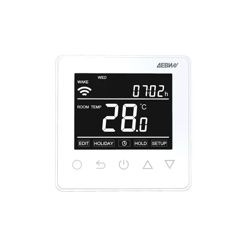 140F1141R — Терморегулятор ДЕВИ Prime c Wi-Fi белый IP 21, размеры 87 x 87 x 42 мм, диапазон регулирования температуры 5...40 °С