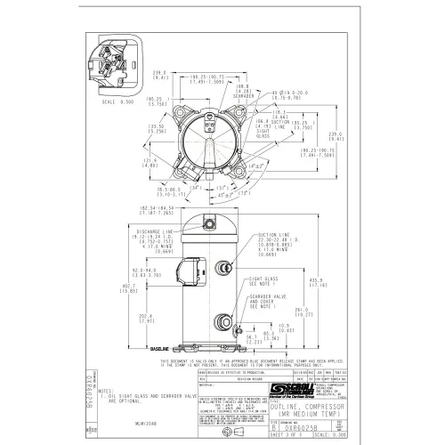 MLZ038T4LQ9A Компрессор спиральный