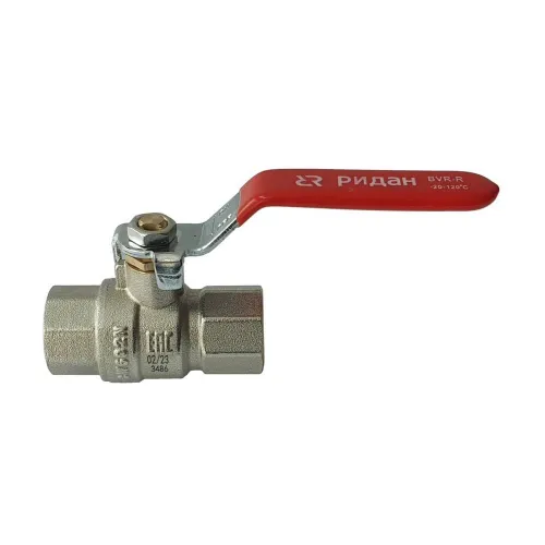 Ридан BVR-R 065B8308R — Кран шаровой PN40 DN20 с внутренней резьбой; Т от -20 ℃ ...+120 ℃; материал корпуса латунь CW602N