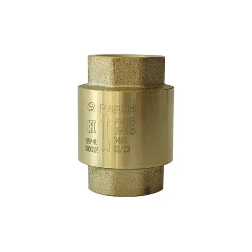 Ридан NRV-R 065B8324R — Клапан обратный резьбовой PN25, DN15, Т -10 °C...+110 °C, материал корпуса — латунь CW602N