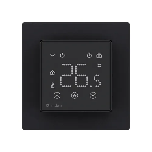Комнатный термостат RSmart-SB с Wi-Fi подключением 230V, черный