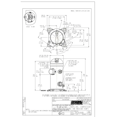 MLZ021T4LP9A Компрессор спиральный