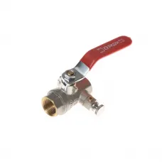 Ридан BVR-DR 065B8316R — Кран шаровой PN40 DN15 с внутренней резьбой; Т от -20 ℃ ...+110 ℃; материал корпуса латунь CW602N