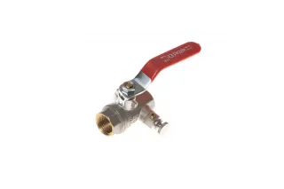 Ридан BVR-DR 065B8316R — Кран шаровой PN40 DN15 с внутренней резьбой; Т от -20 ℃ ...+110 ℃; материал корпуса латунь CW602N